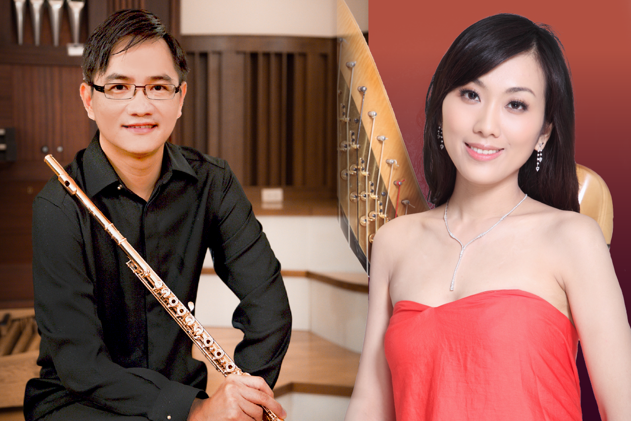 Yew-Kia Koh, flute; Menglu Chiu, harp