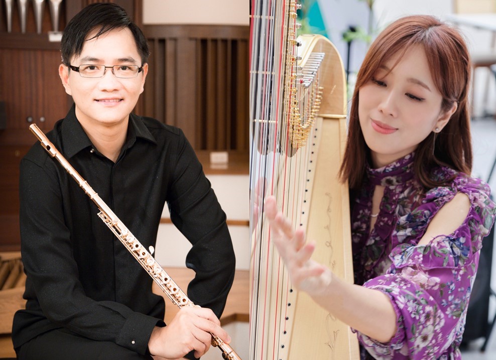 Yew-Kia Koh, flute; Menglu Chiu, harp