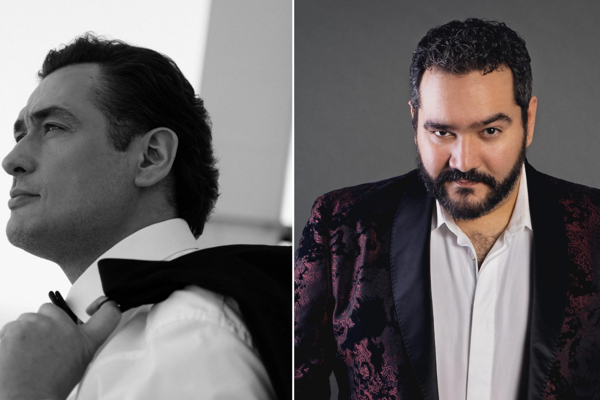 The vocal lineup features tenor René Barbera (right), winner of three top prizes at the Domingo World Opera Competition, and bass Alexander Tsymbalyuk (left), the youngest Gold Medal laureate in the history of the Tchaikovsky Competition.