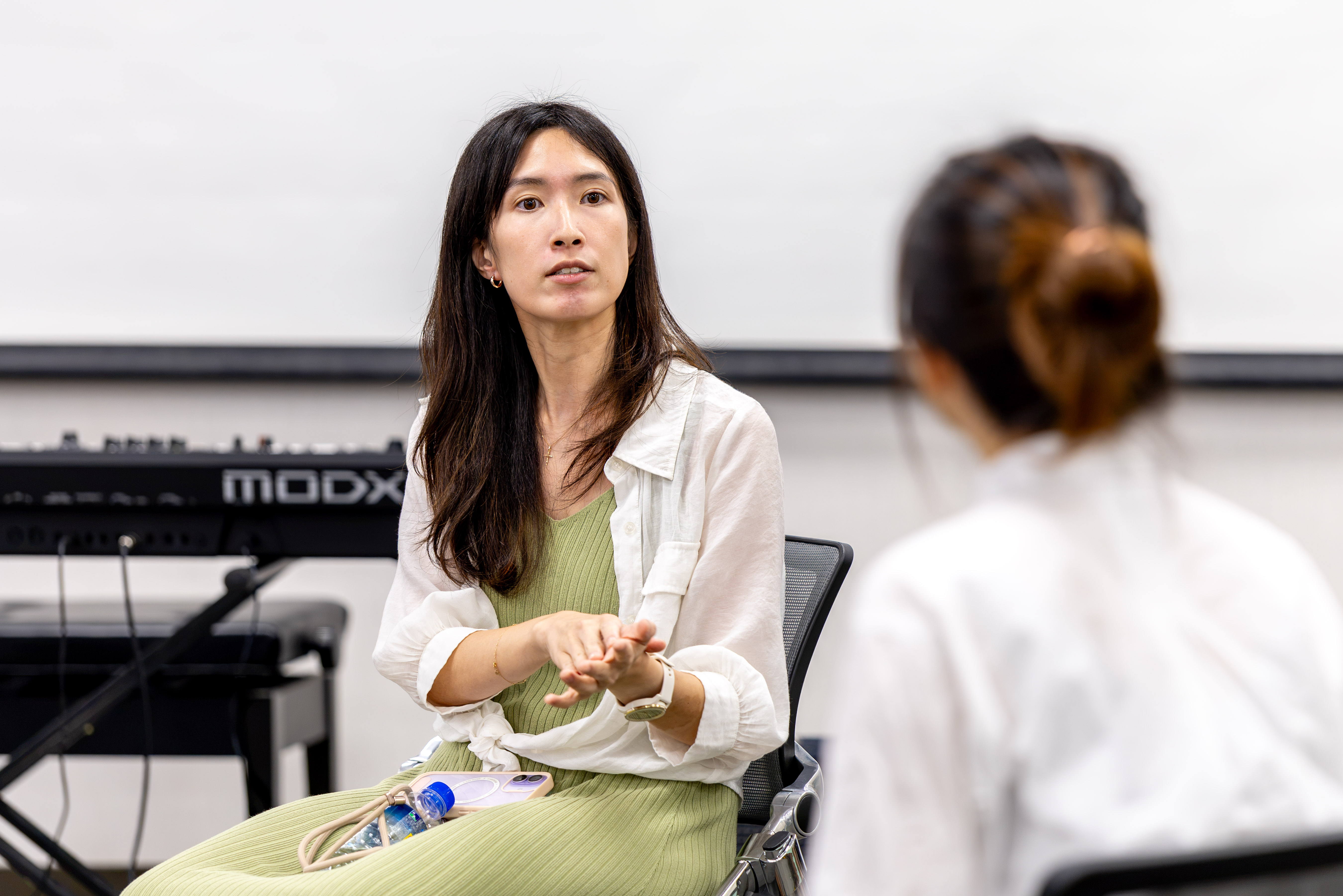 Taiwan- and U.S.-certified music therapist Yvonne Kuo led the workshop, sharing practical perspectives on music, aging, and community engagement.